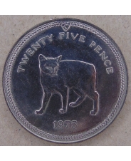 Остров Мэн 25 пенсов 1975 Кошка. арт. 2695-00001